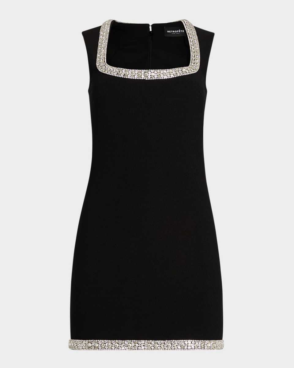 Bexley Crystal-Trim Mini Dress